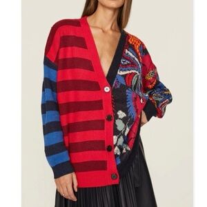 Farm Rio Vintage Forest Wool Blend Cardigan XS